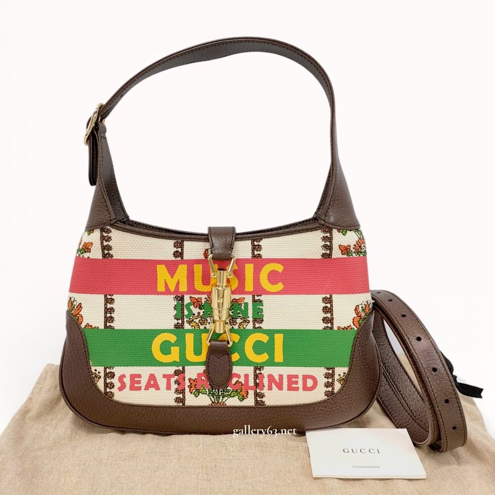 Gucci Jackie 1961 Small “Music Is Mine / Gucci Seats Reclined” Bag Rare